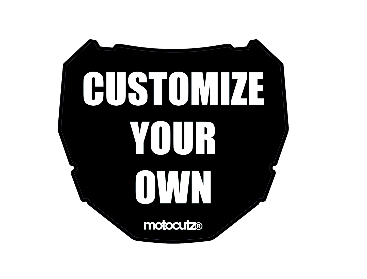 CUSTOM ODI NUMBER PLATE DECAL